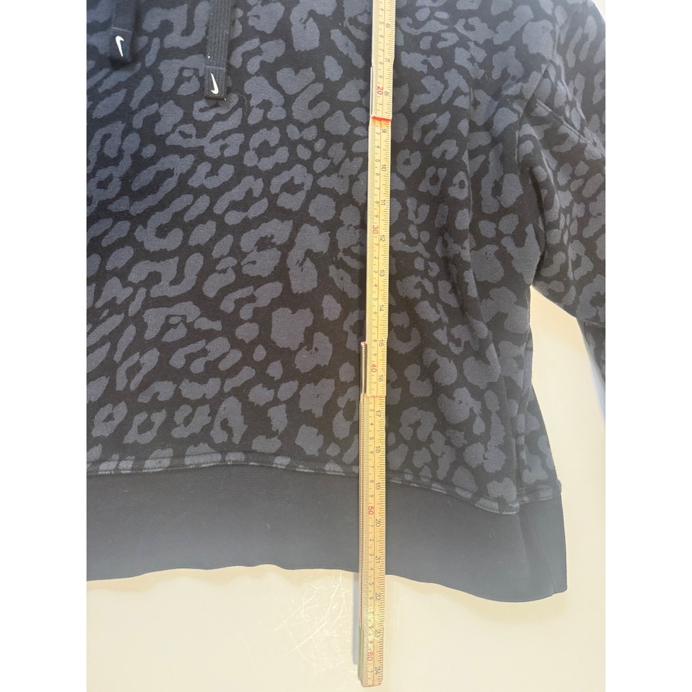 Nike DRI-FIT‎ Get Fit Women's Cheetah Print Hoodie Size L Black - Picture 4 of 8